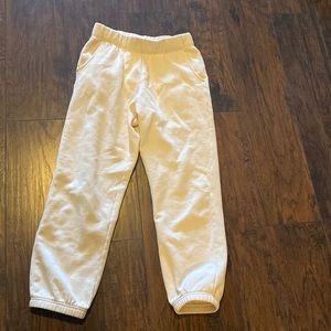 Cream color sweatpants